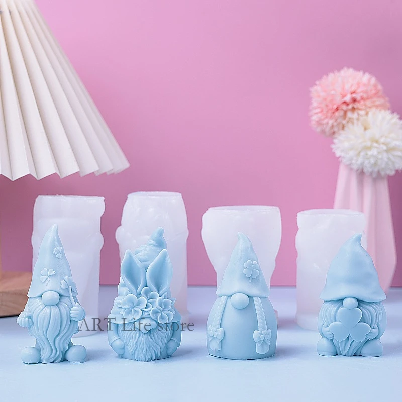 Soap Making For Beginners - Cetakan lilin silikon kurcaci Natal 3d