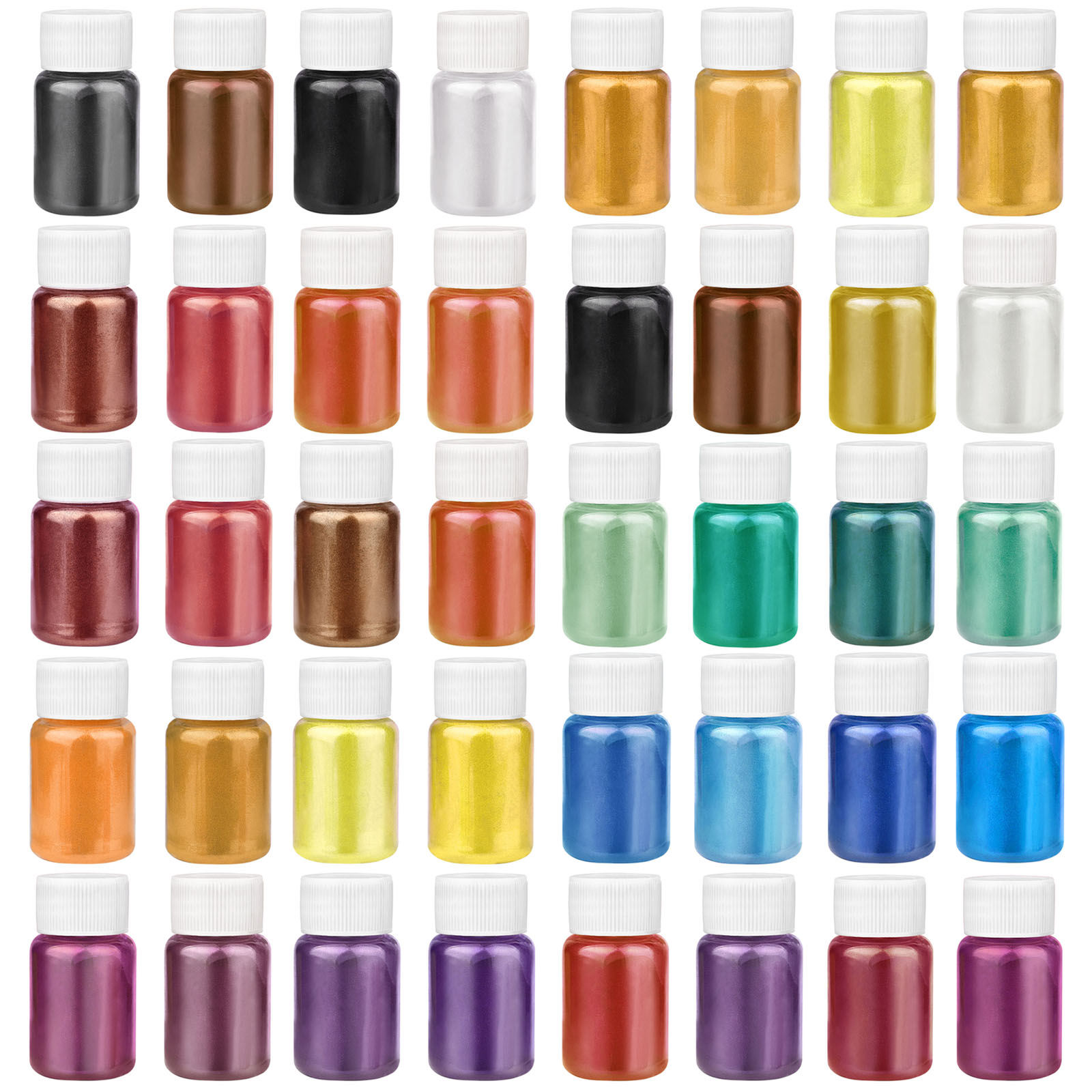 Mica Powder Colorant - 4 Warna/Set Bubuk Mutiara Resin Pigmen