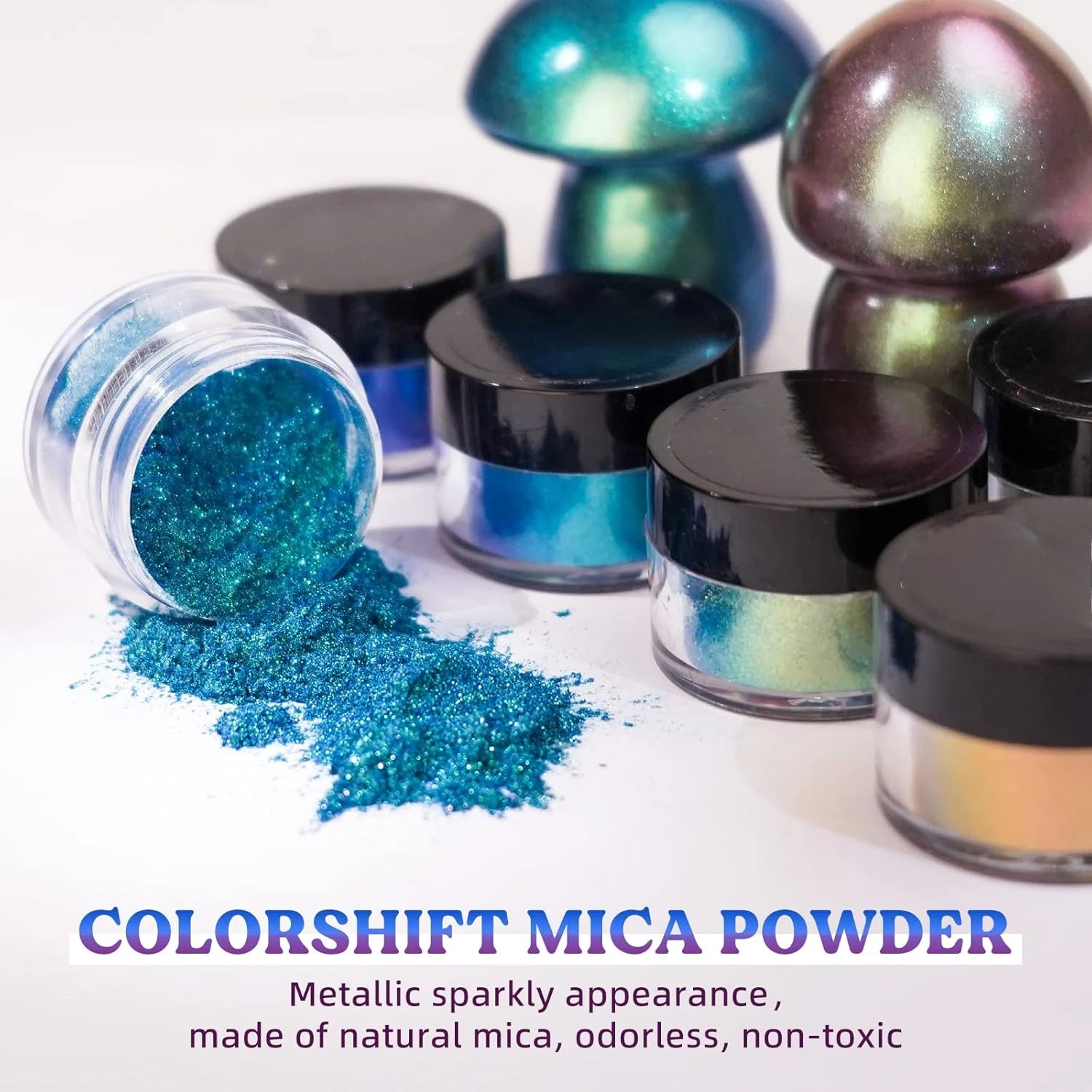 Mica Powder Colorant - Bubuk Mika Chameleon 18 Warna: Bubuk