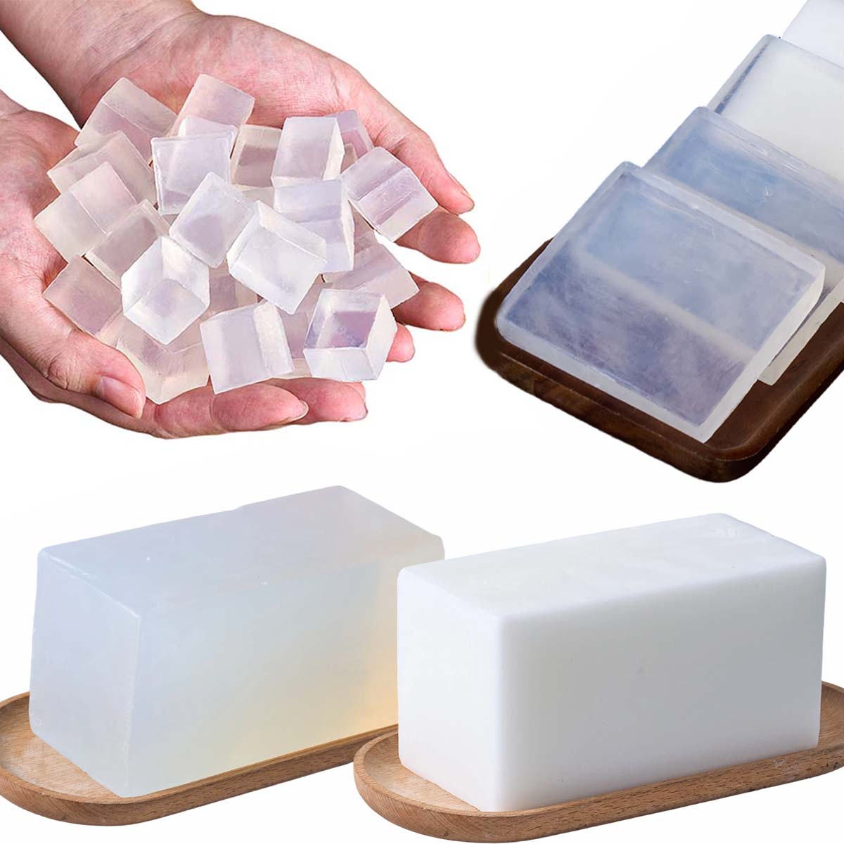 Soap Making Glycerin Base - 1000g Basis Sabun Gliserin DIY Basis