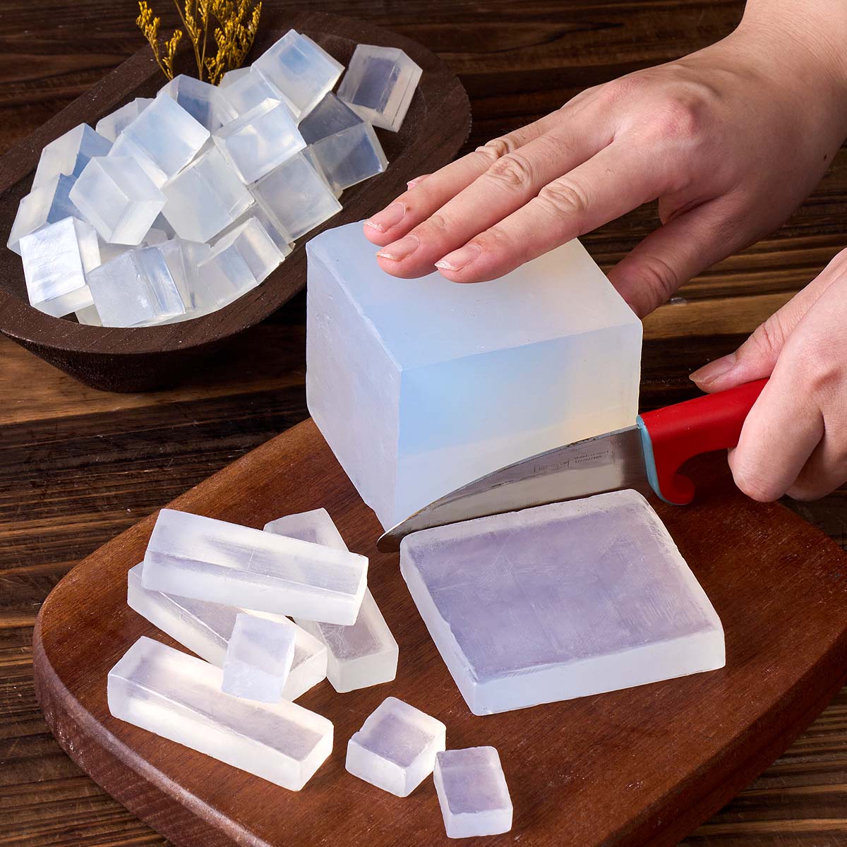 Soap Making Glycerin Base - Basis Sabun Gliserin Putih Transparan DIY