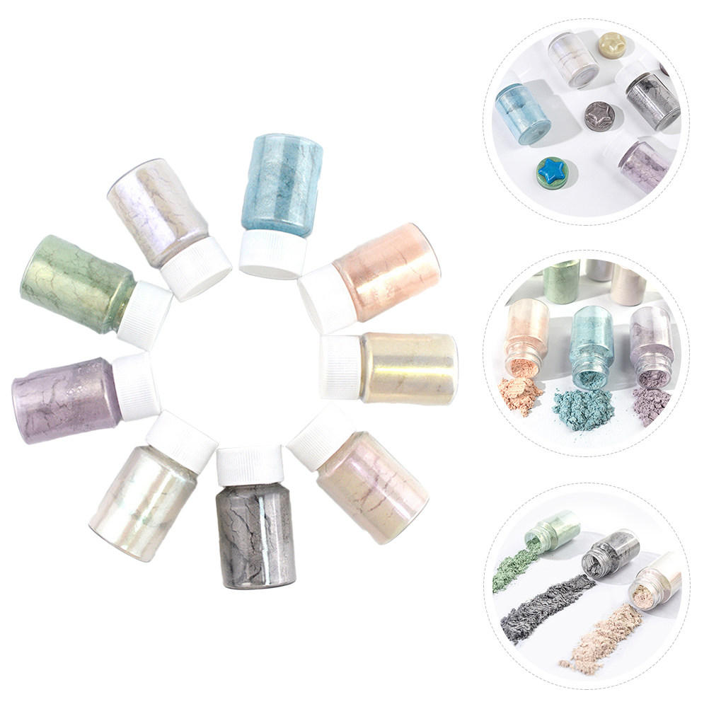 Mica Powder Colorant - 9Pcs Set Bubuk Pigmen Mika Aman