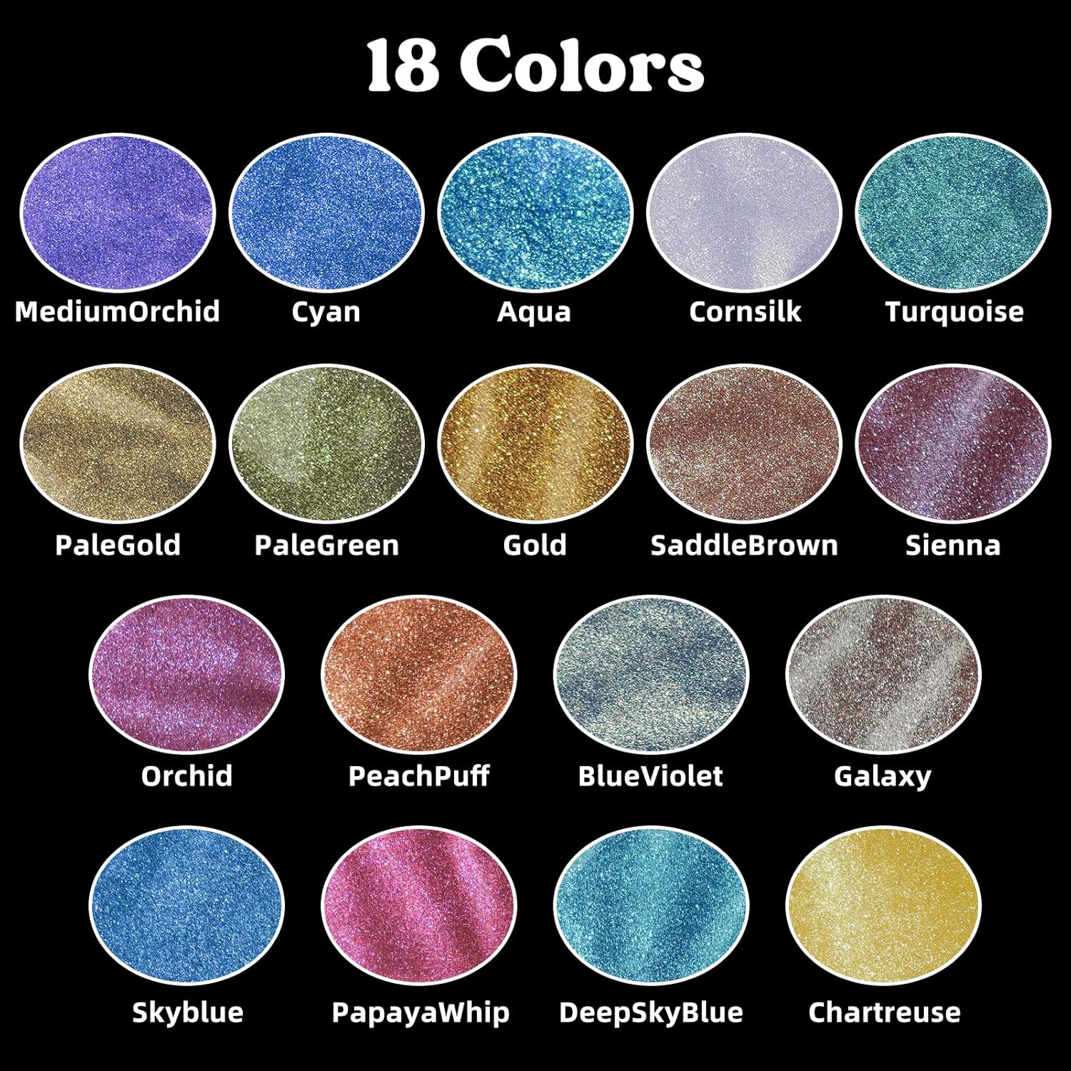Bubuk Mika Chameleon 18 Warna: - Mica Powder Colorant ulasan dan harga