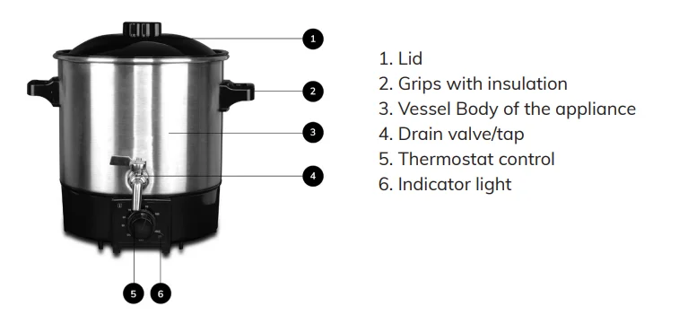 9L Double Boiler lilin Wax Mel - Soap Making Double Boiler ulasan dan harga
