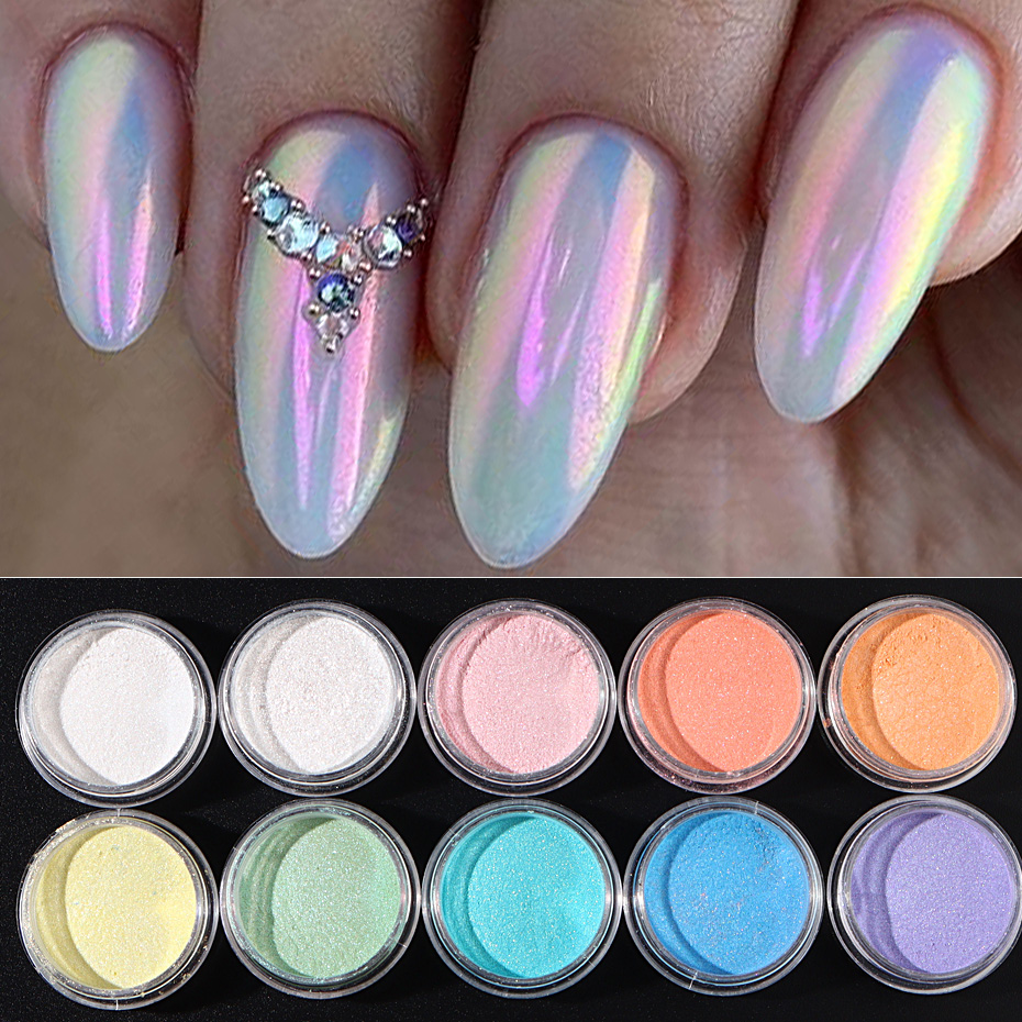 10 buah Set kuku putri duyung  - Mica Powder Colorant ulasan dan harga