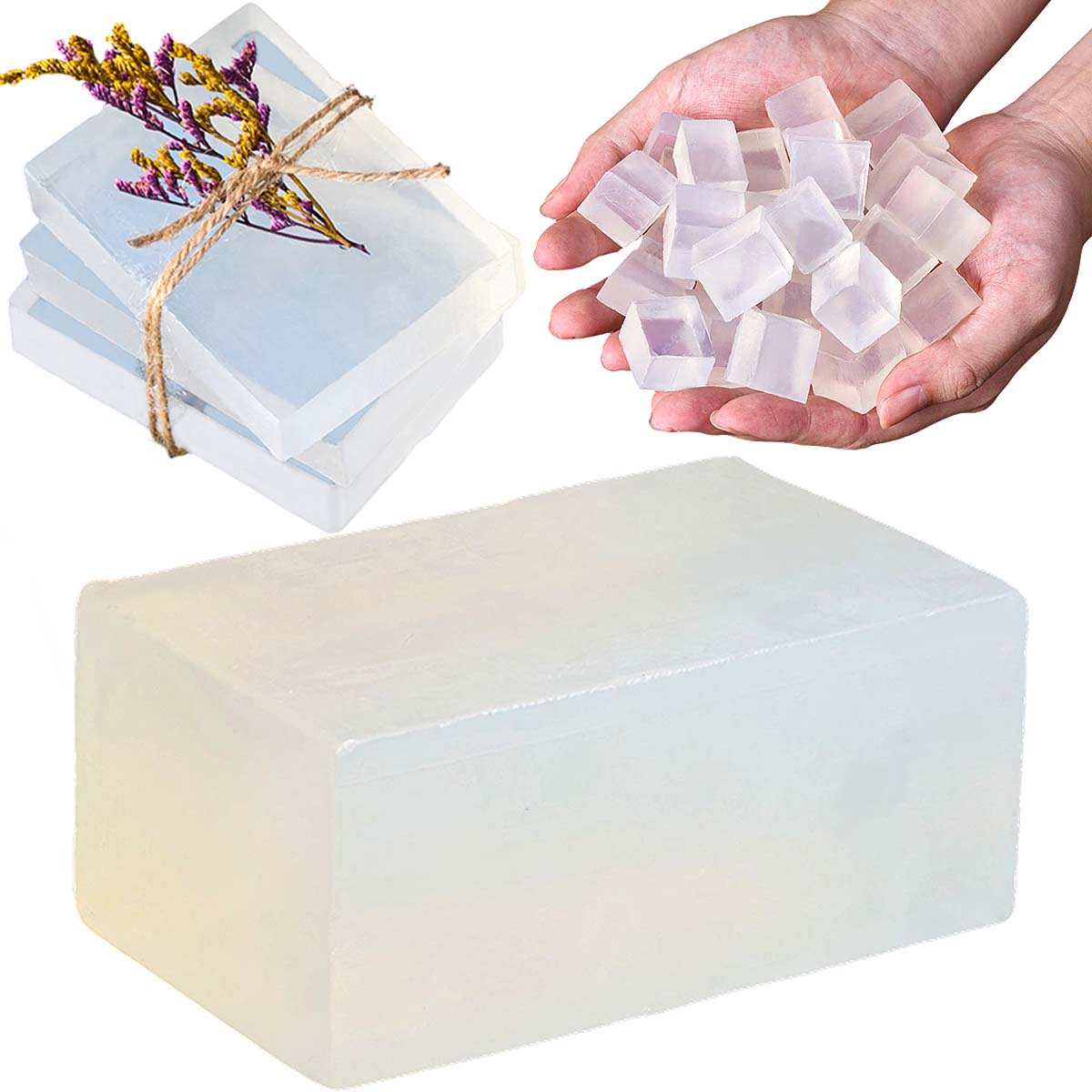 Basis Sabun Gliserin Putih Tra - Soap Making Glycerin Base ulasan dan harga