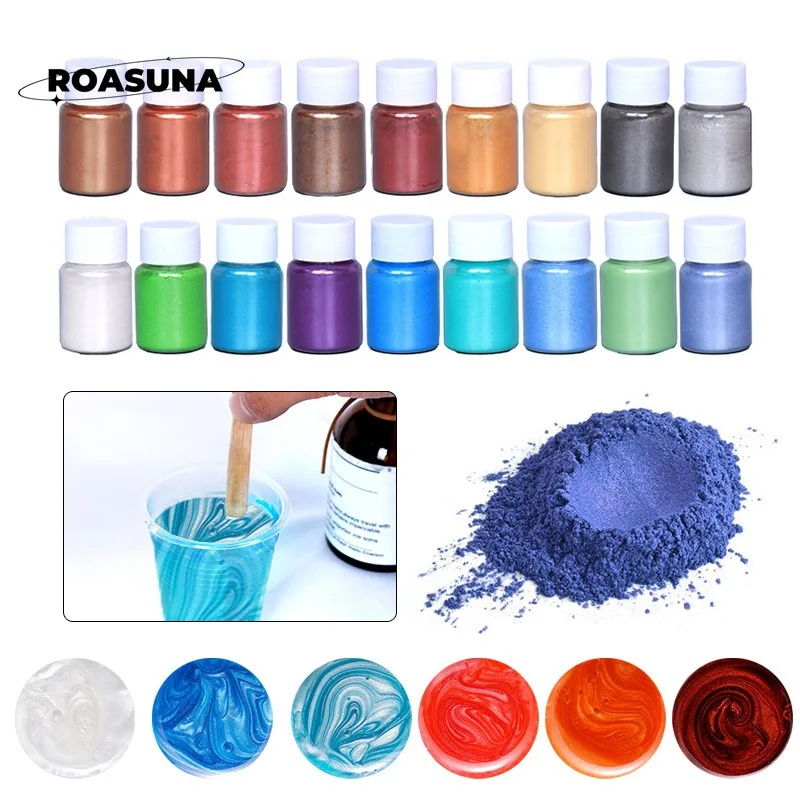 Bubuk mutiara Mika 24 warna un - Mica Powder Colorant ulasan dan harga