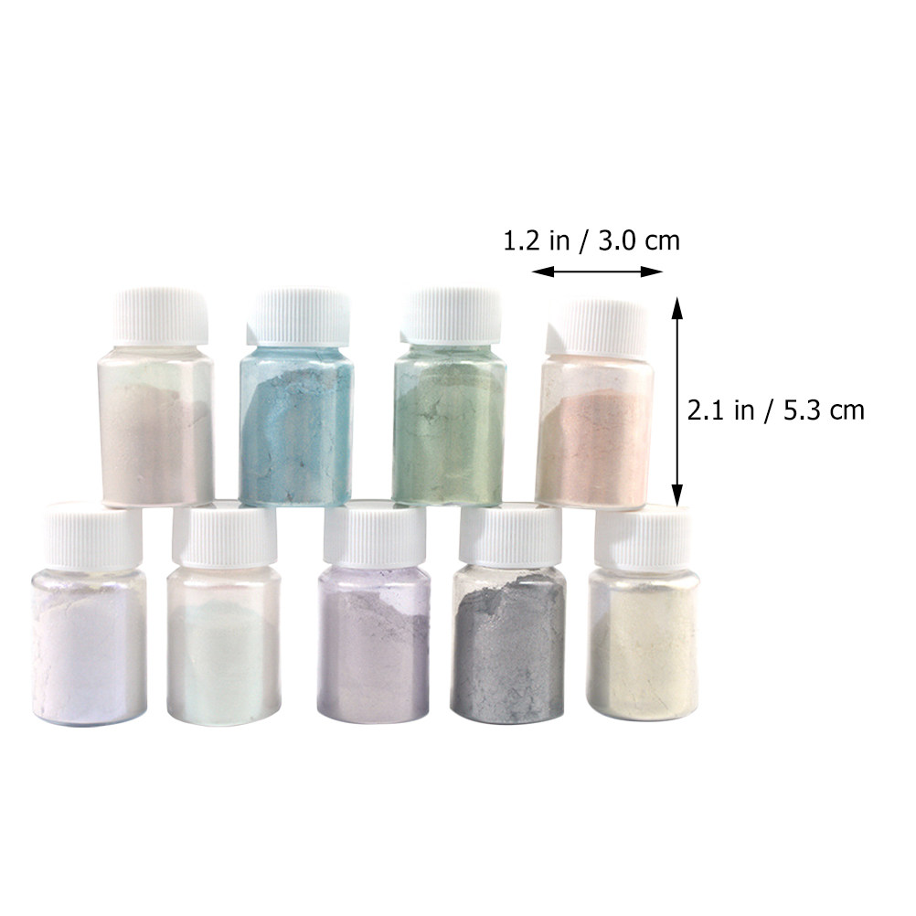 9Pcs Set Bubuk Pigmen Mika Ama - Mica Powder Colorant ulasan dan harga