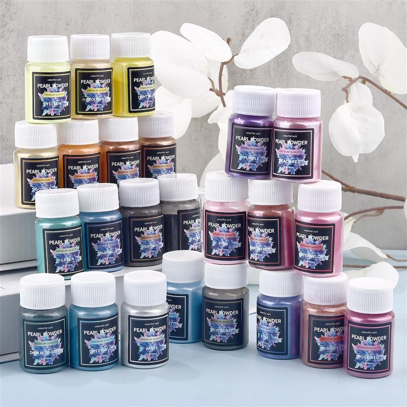 6/24/30 warna Epoxy Resin pewa - Mica Powder Colorant ulasan dan harga