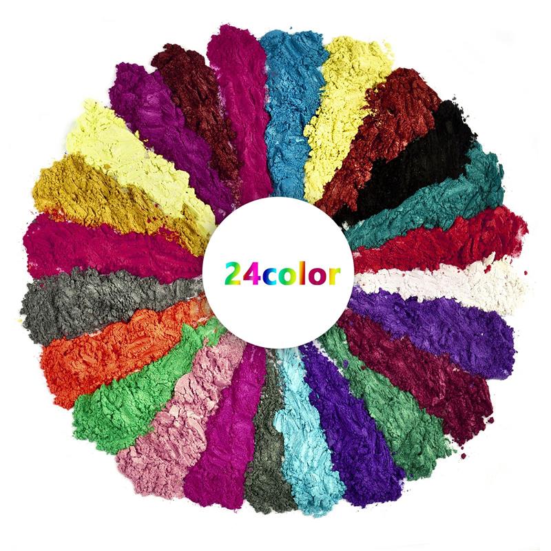 6/24/30 warna Epoxy Resin pewa - Mica Powder Colorant ulasan dan harga