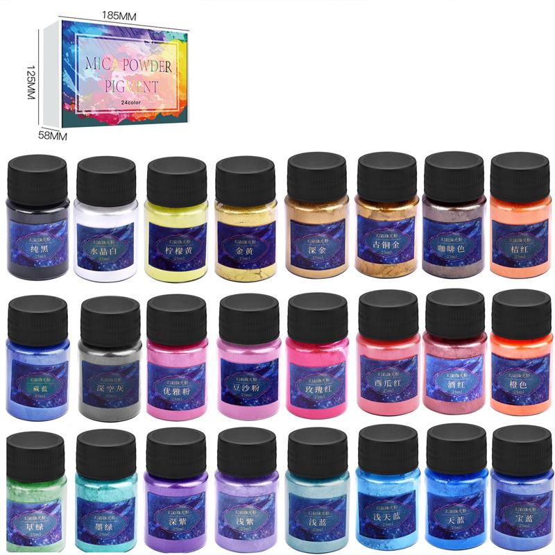 6/24/30 warna Epoxy Resin pewa - Mica Powder Colorant ulasan dan harga